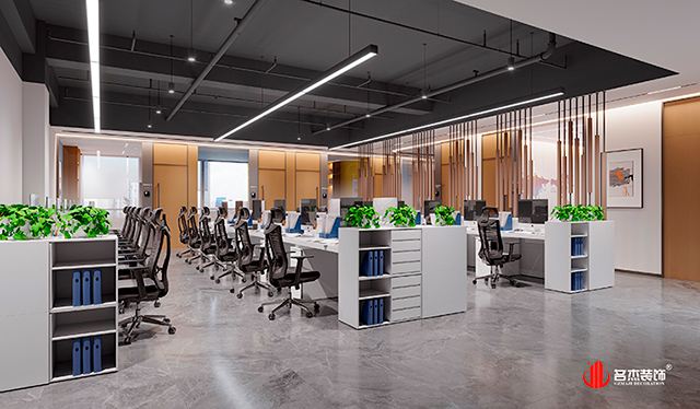 開放辦公區(qū)設計效果